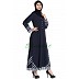 Navy Blue abaya- A-line style Navy Blue abaya- A-line style